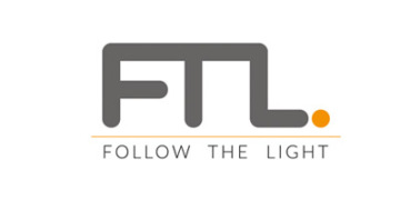Logo firmy FTL follow the light.