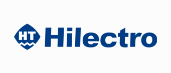 Logo Hilectro – producenta robotów przemysłowych.
